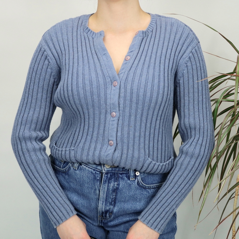 Vintage Ribbed Cardigan - Picture 5 of 7